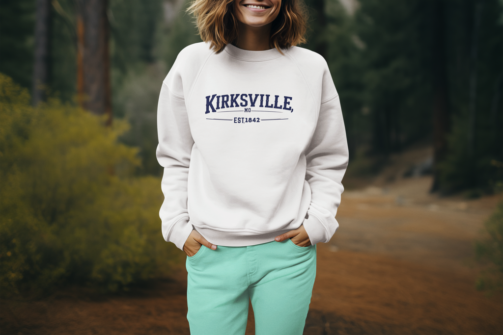 City of Kirksville Crewneck Sweatshirt – Local Spirit Wear | Vivid Expressions, LLC